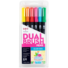 Tombow Dual Brush Marker Set of 10 Celebration - Wet Paint Artists'  Materials and Framing