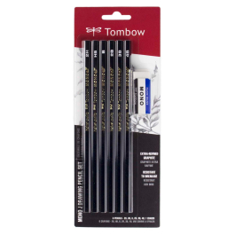 Professional Drawing Pencil Sketch Kit, Tombow MONO Drawing Kit