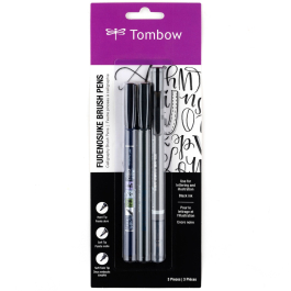 Fudenosuke Brush Pen, 3-Pack, Calligraphy & Lettering