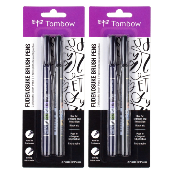 Fudenosuke Brush Pen 4-Pack