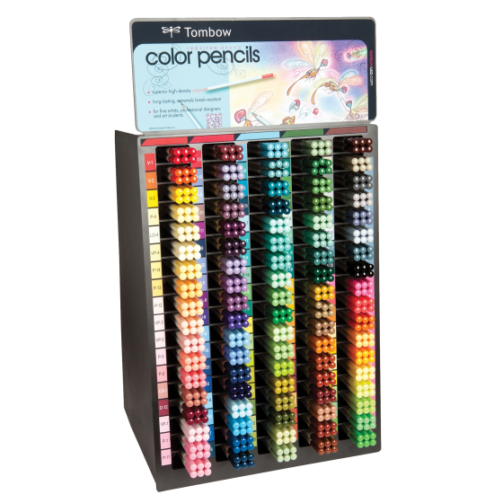 Irojiten Colored Pencil Display, 540 PC, 90 Colors