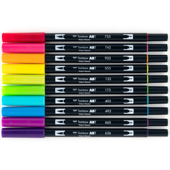 独特の上品 Brush Dual Pen Markers Brush | Bright | 10-Pack Markers Art 管楽器・吹奏楽器
