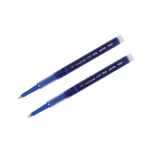 Rollerball Pen Refill, .5mm, 2-Pack, Blue