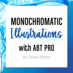 Monochromatic illustrations with ABT PRO