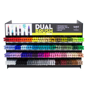 Dual Brush Pen 336PC Display, 54 Colors