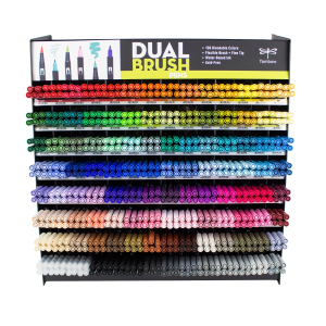 Dual Brush Pen 672PC Display, 108 Colors
