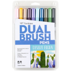 Dual Brush Pen Art Markers, Desert Flora, 10-Pack