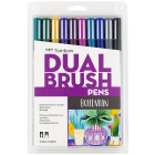 Dual Brush Pen Art Markers, Bohemian, 10-Pack