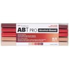 ABT PRO Alcohol-Based Art Markers, Red Tones, 5-Pack