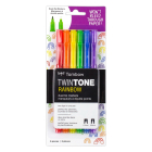 TwinTone Marker Set, 6-Pack Rainbow