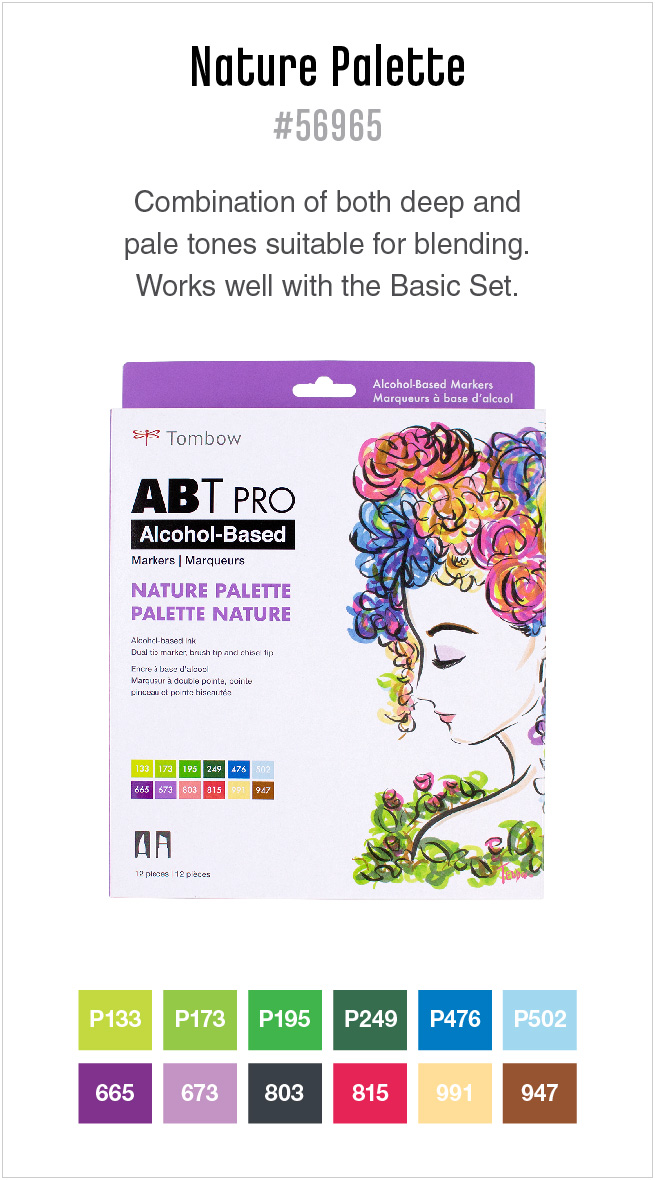 ABT PRO Alcohol-Based Marker Display, 330PC, 108 Colors