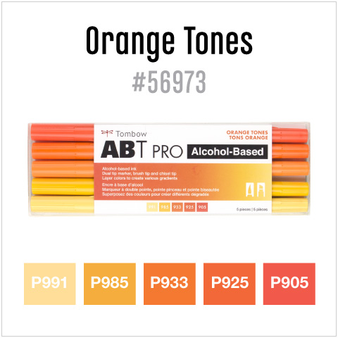 Tombow 72522 ABT PRO Alcohol-Based Art Markers Pastel Palette 10