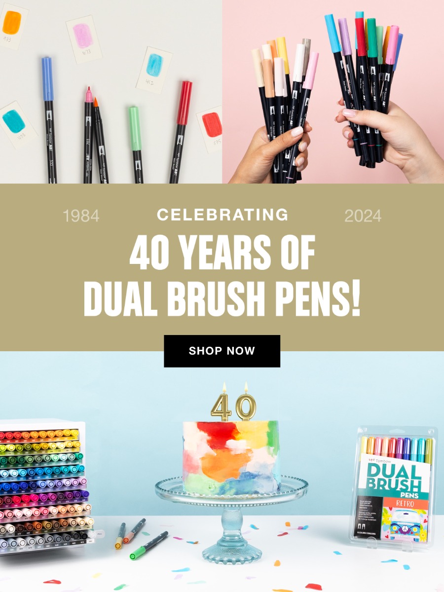 Celebrating 40 Years of Dual Brush Pens! Click to shop our 40th Anniversary Bundle!