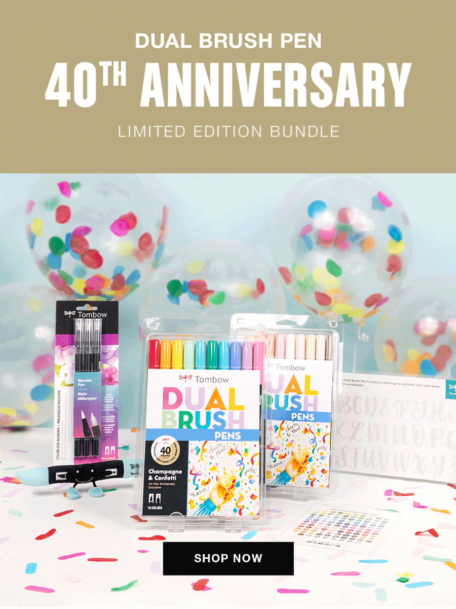 Celebrating 40 Years of Dual Brush Pens! Click to shop our 40th Anniversary Bundle!