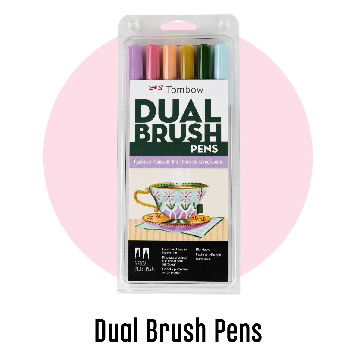 A photo of a Dual Brush Pen Set and linked to shop Dual Brush Pens