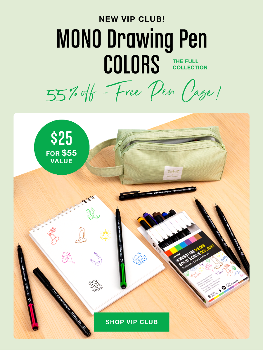Shop VIP MONO Drawing Pen Colors Collection